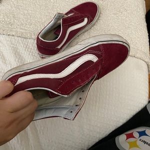 Burgundy vans